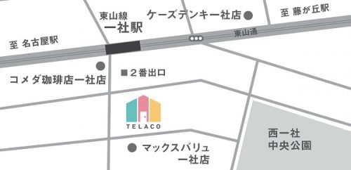 TELACO一社校 地図